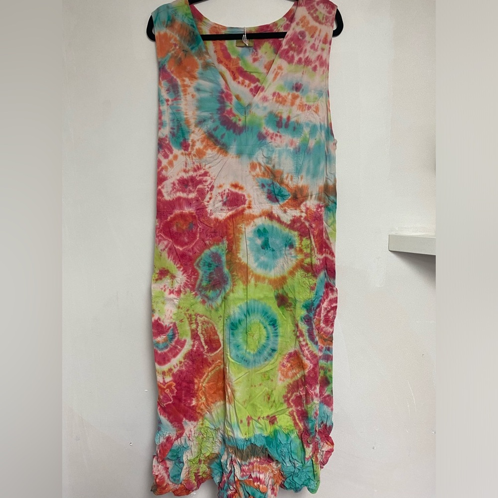 Brighter tyed dyed dress. Tulip brand, size XL